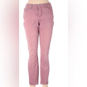 NWT Nine West Womens Gramercy Skinny Ankle Jeans Dusty Orchid (Size 14)
